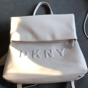 Beige  DKNY backpack
